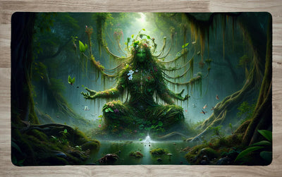 Swamp God by AI | With or Without Stitched Edges | Edge to Edge Printing | 24"x14"