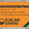 Custom Sized Mousepad/Playmat up to 24" x 14" | Printed Edge to Edge on Silky Smooth Non-Slip Material