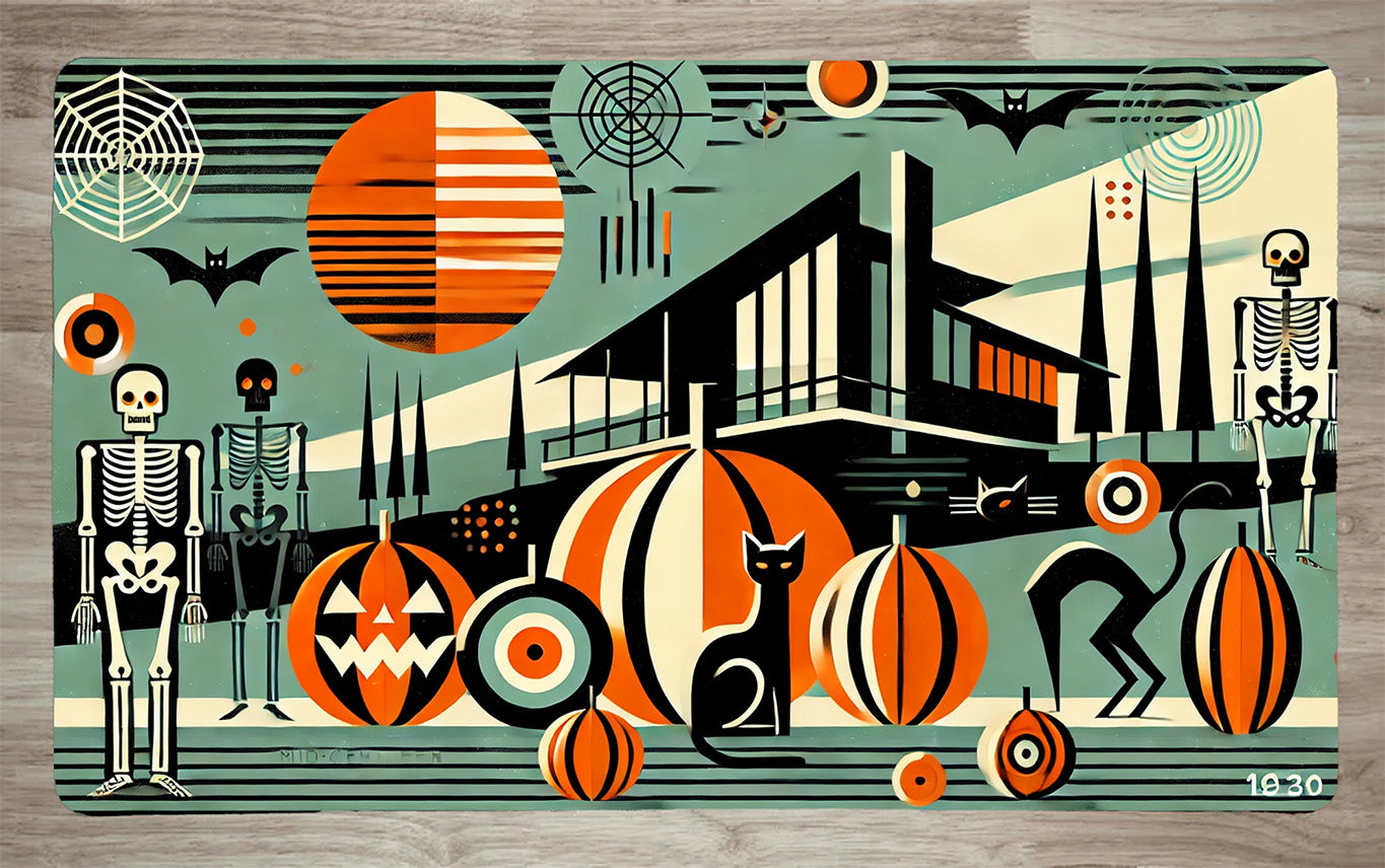 MCM Halloween by AI | With or Without Stitched Edges | Edge to Edge Printing | 24"x14"