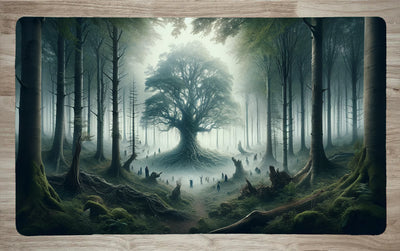 Norse Forest by AI | With or Without Stitched Edges | Edge to Edge Printing | 24"x14"