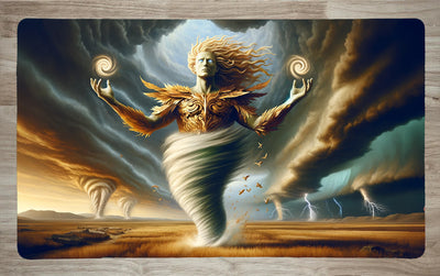 Plains God by AI | With or Without Stitched Edges | Edge to Edge Printing | 24"x14"