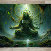 Swamp God by AI | With or Without Stitched Edges | Edge to Edge Printing | 24"x14"