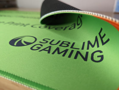 Custom XXL Gaming Mousepad | With Stitched Edges | Edge to Edge Printing | Printed From Your File | 24"x14" - Sublime Gaming