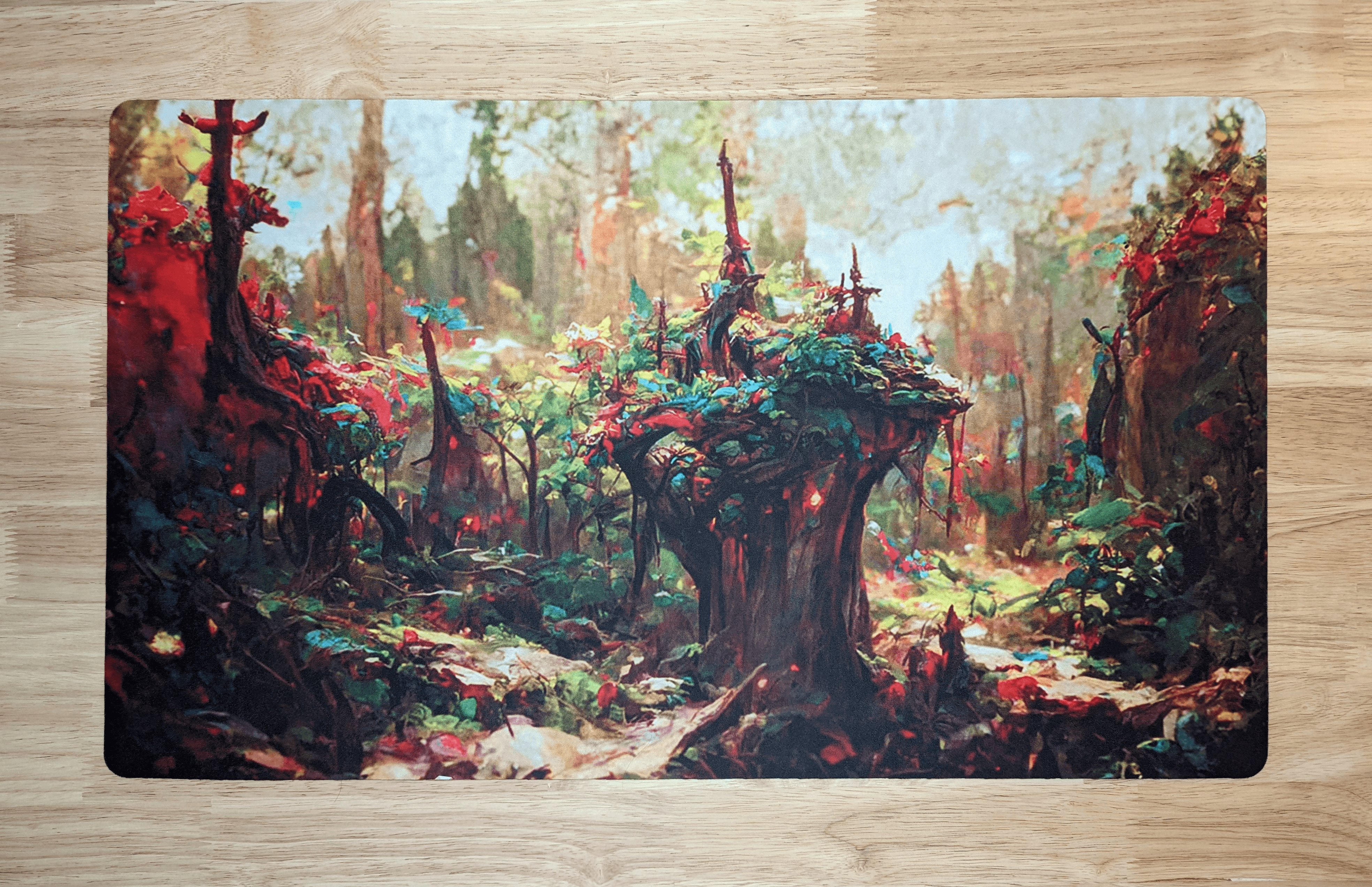 Forest by RASR | With or Without Stitched Edges | Edge to Edge Printing | 24"x14" - Sublime Gaming