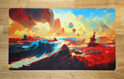 Island by RASR | With or Without Stitched Edges | Edge to Edge Printing | 24"x14" - Sublime Gaming