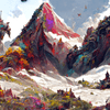 Mountain by RASR | With or Without Stitched Edges | Edge to Edge Printing | 24"x14" - Sublime Gaming