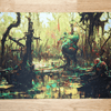 Swamp by RASR | With or Without Stitched Edges | Edge to Edge Printing | 24"x14" - Sublime Gaming