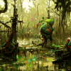 Swamp by RASR | With or Without Stitched Edges | Edge to Edge Printing | 24"x14" - Sublime Gaming